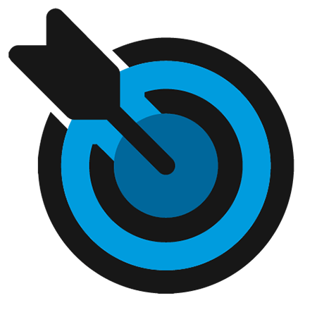 Arrow in a target icon