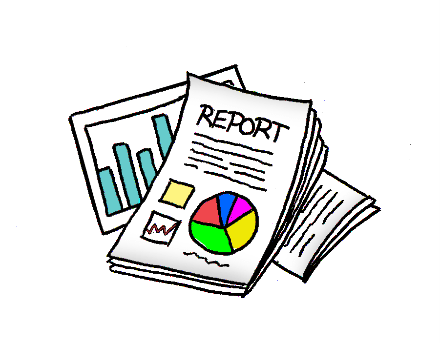 report papers in a pile