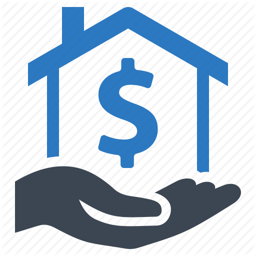 house hand dollar sign.