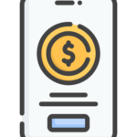 smartphone with buy now icon