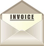 A invoice in a envelop